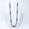 Mardi Gras Spot 27" Black & Grey Glass Bead Necklace (Dozen) 2 Mardi Gras Spot 27" Black & Grey Glass Bead Necklace (Dozen)