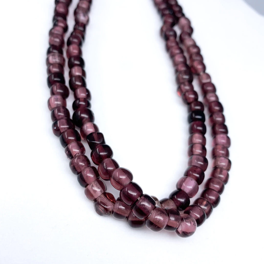 Mardi Gras Spot 27" Purple Round Glass Bead Necklace (Dozen) Beads 4 Mardi Gras Spot 27" Purple Round Glass Bead Necklace (Dozen) Beads