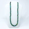 Mardi Gras Spot 27" Purple, Teal And Green Glass Bead Necklace (Dozen)
