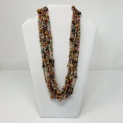 Plush Appeal, LLC 27" Multi Glass & Wood Beads Necklace (Dozen)