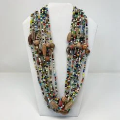 Plush Appeal, LLC 27" Multi Glass & Clay Beads Necklace (Dozen)