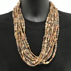 Plush Appeal, LLC 27" Multi Wood Beads Necklace (Dozen)