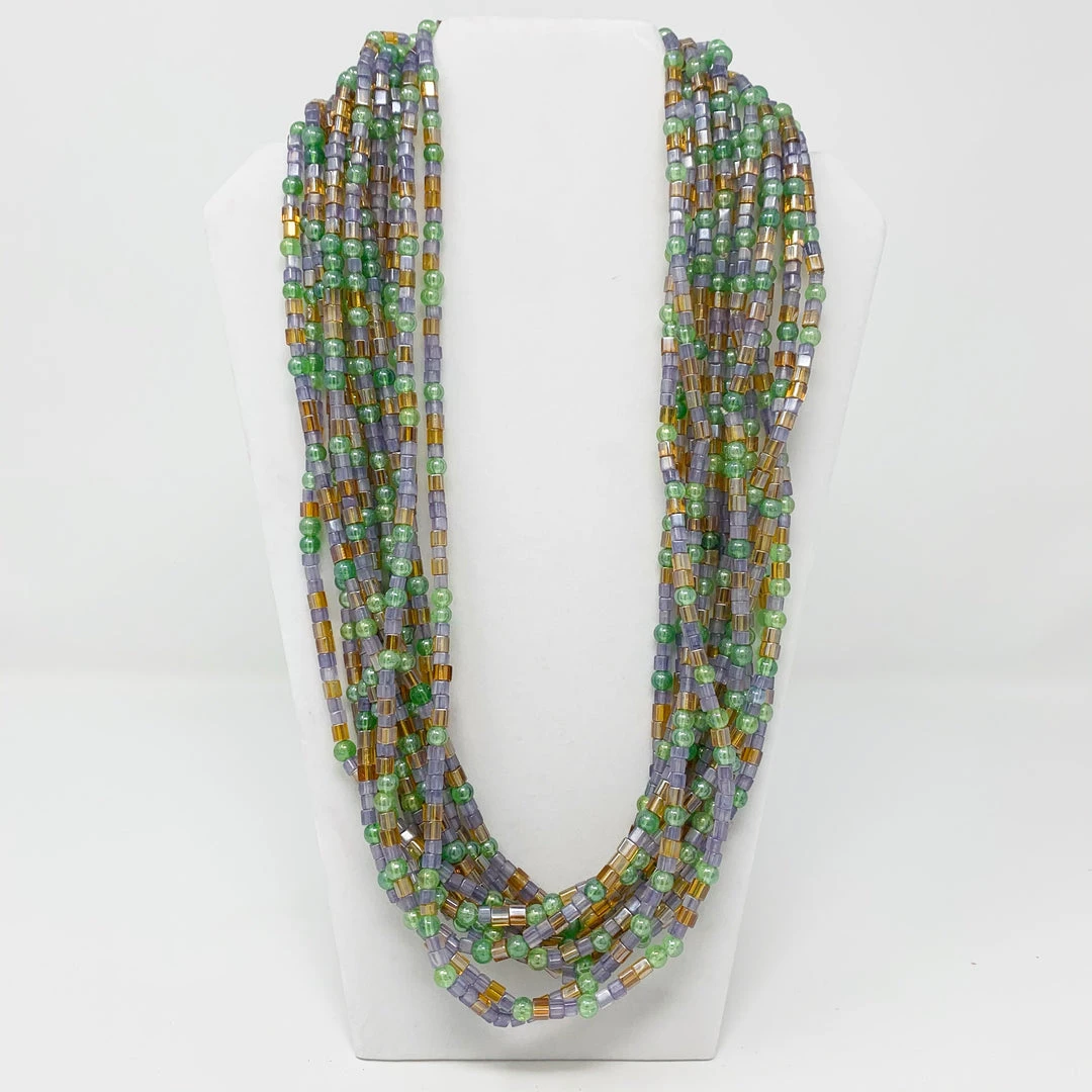 - No Manufacturer - 27" Multi Glass Beads Necklace (Dozen) - No Manufacturer - 27" Multi Glass Beads Necklace (Dozen)