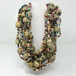 Plush Appeal, LLC 27" Multi Horn & Bone Beads Necklace (Dozen)