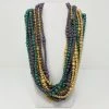 Plush Appeal, LLC 27" Purple, Gold & Green Glass Bead Necklace (Dozen) Beads 2 Plush Appeal, LLC 27" Purple, Gold & Green Glass Bead Necklace (Dozen) Beads