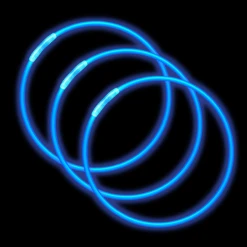 Mardi Gras Spot 22" Blue Glow Necklace Light-Ups