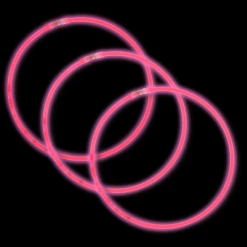 Mardi Gras Spot 8" Pink Glow Bracelets Light-Ups