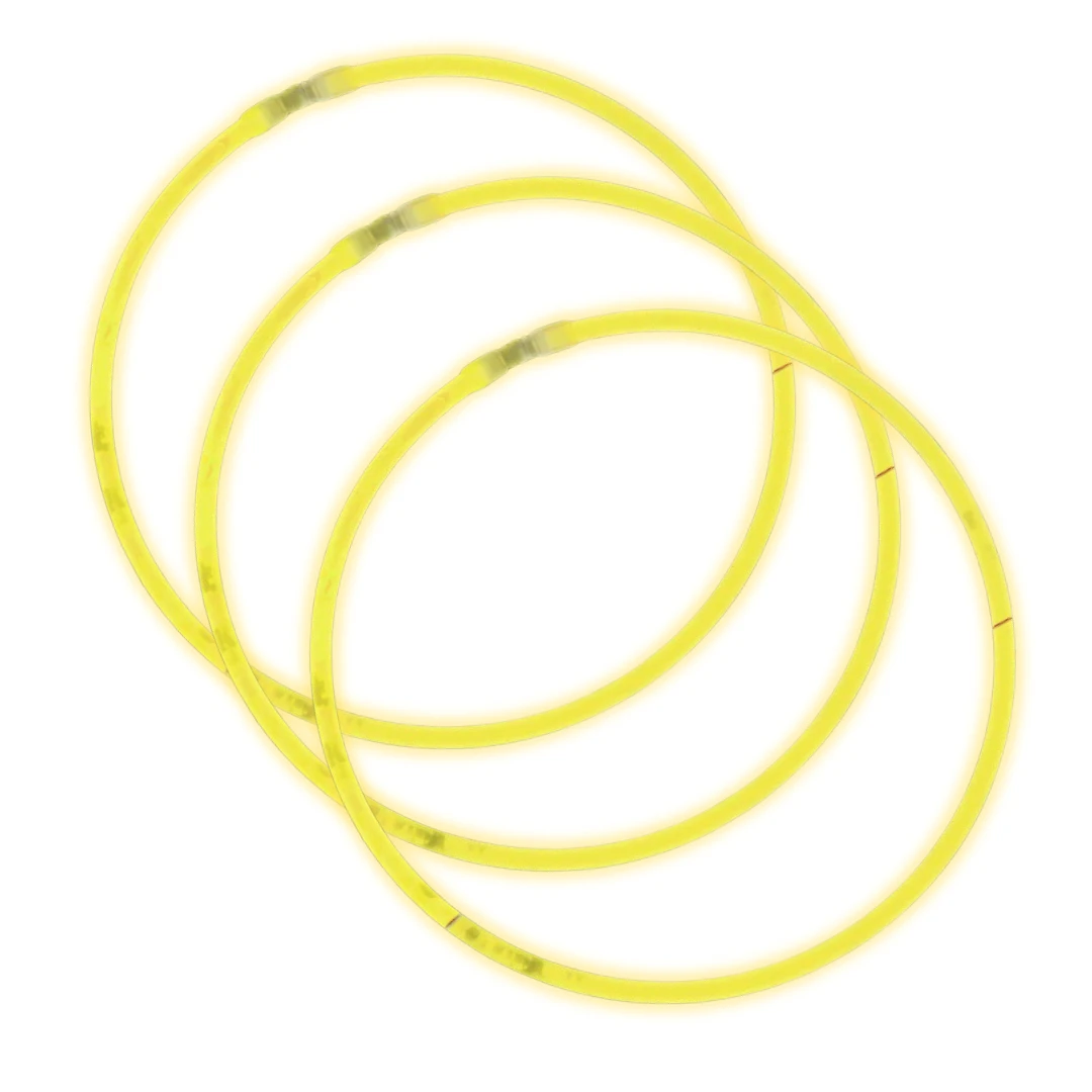 Mardi Gras Spot 22" Yellow Glow Necklace Light-Ups 4 Mardi Gras Spot 22" Yellow Glow Necklace Light-Ups