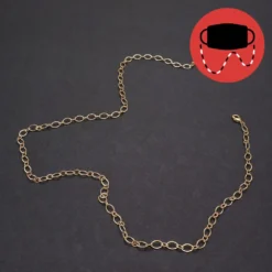 Sale Double Link Gold Mask Holder (Each) Gifts & Apparel