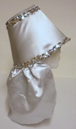 Plush Appeal, LLC Silver Gray Costume Hat With Silver Sequin Trim (Each)