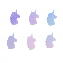 Mardi Gras Spot Party Supplies 1oz Glitter - Iridescent White Unicorn 5mm (Each)