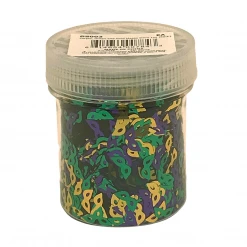 Mardi Gras Spot Party Supplies 1oz Glitter - Purple, Green And Gold Masks 9mm (Each)