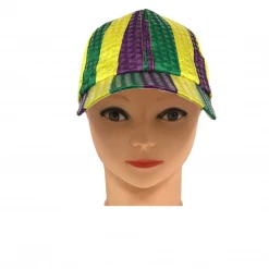 Plush Appeal, LLC Purple, Green And Yellow Sequin Baseball Hat (Each) Party Supplies 7 Plush Appeal, LLC Purple, Green And Yellow Sequin Baseball Hat (Each) Party Supplies