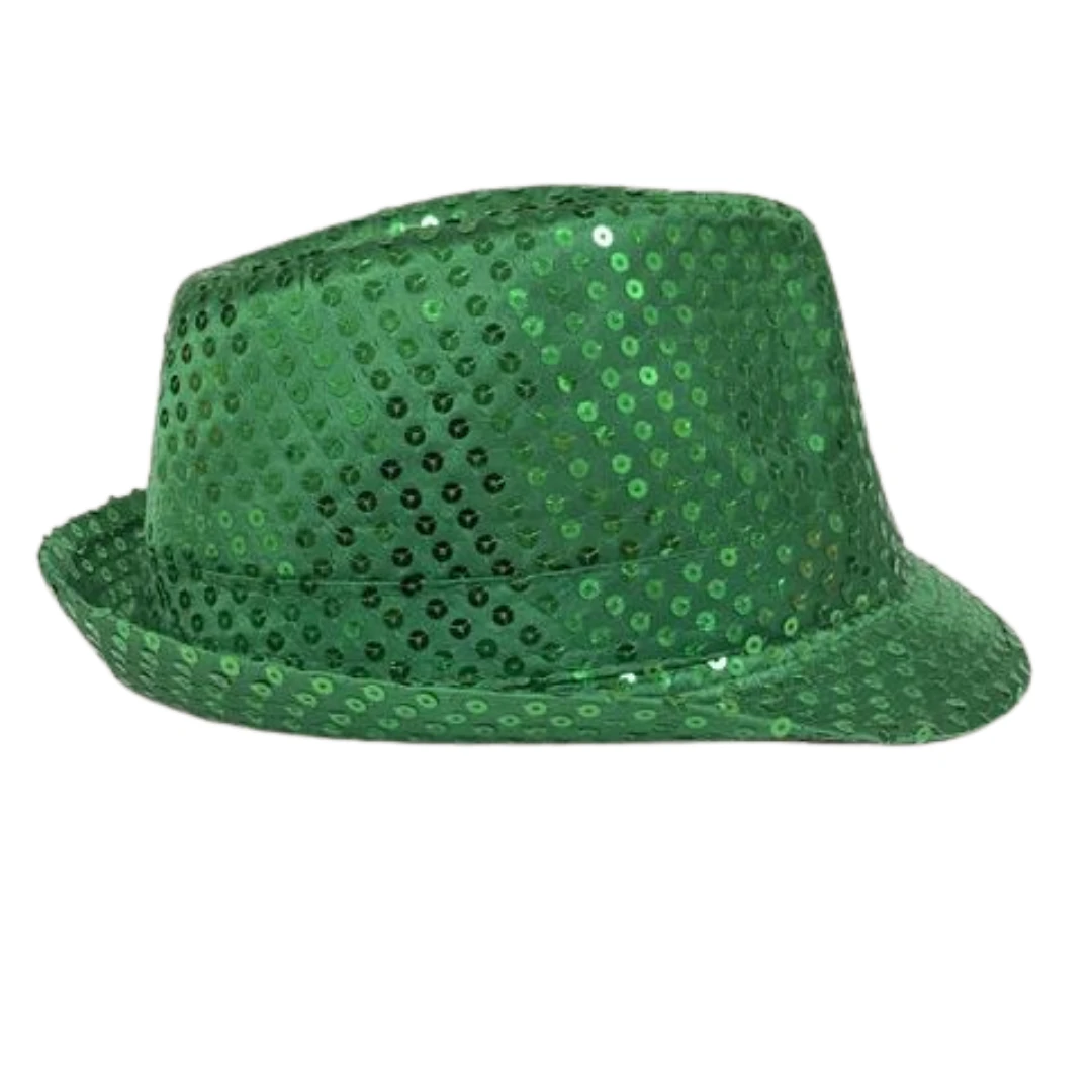 Mardi Gras Spot Green Sequin Fedora (Each) Party Supplies Mardi Gras Spot Green Sequin Fedora (Each) Party Supplies
