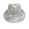 Mardi Gras Spot Silver LED Fedora With 14 White Lights (Each) Light-Ups 2 Mardi Gras Spot Silver LED Fedora With 14 White Lights (Each) Light-Ups