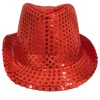 Mardi Gras Spot Red Sequin Fedora (Each) Party Supplies