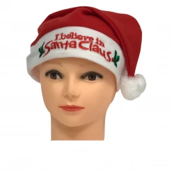 Sale Light-Up Santa Hat - I Believe In Santa Claus (Each) Light-Ups