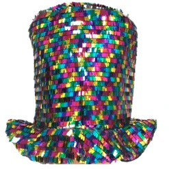 Sale Sequin Rainbow Top Hat (Each) Party Supplies