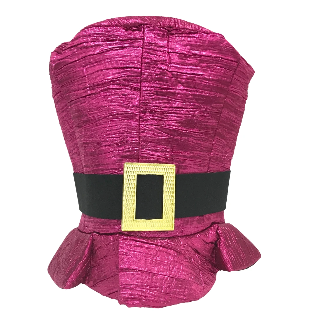 Sale Party Supplies Hot Pink Lame Top Hat With Buckle (Each) Sale Party Supplies Hot Pink Lame Top Hat With Buckle (Each)