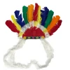 Sale Party Supplies Rainbow Feather Head Dress (Each) 1 Sale Party Supplies Rainbow Feather Head Dress (Each)
