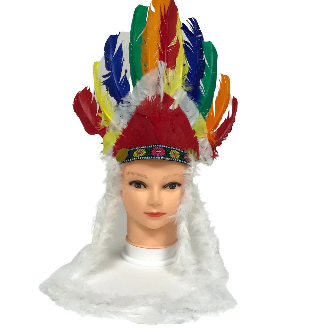 Sale Party Supplies Rainbow Feather Head Dress (Each) 4 Sale Party Supplies Rainbow Feather Head Dress (Each)