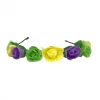 Mardi Gras Spot Headbands Purple, Green And Yellow Flower Wreath Headband (Each) 1 Mardi Gras Spot Headbands Purple, Green And Yellow Flower Wreath Headband (Each)