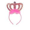 Plush Appeal, LLC Pink Glitter Crown Head Bopper (Each) Headbands 1 Plush Appeal, LLC Pink Glitter Crown Head Bopper (Each) Headbands