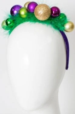 Sale 10" Mardi Gras Ornament Headband (Each) Headbands
