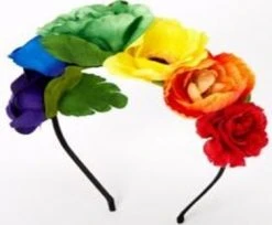 '- No Manufacturer - Headbands Rainbow Flower Headband (Each)