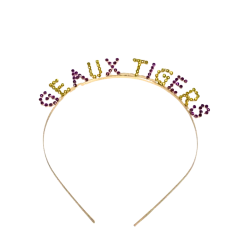 Plush Appeal, LLC Geaux Tigers Rhinestone Headband (Each)