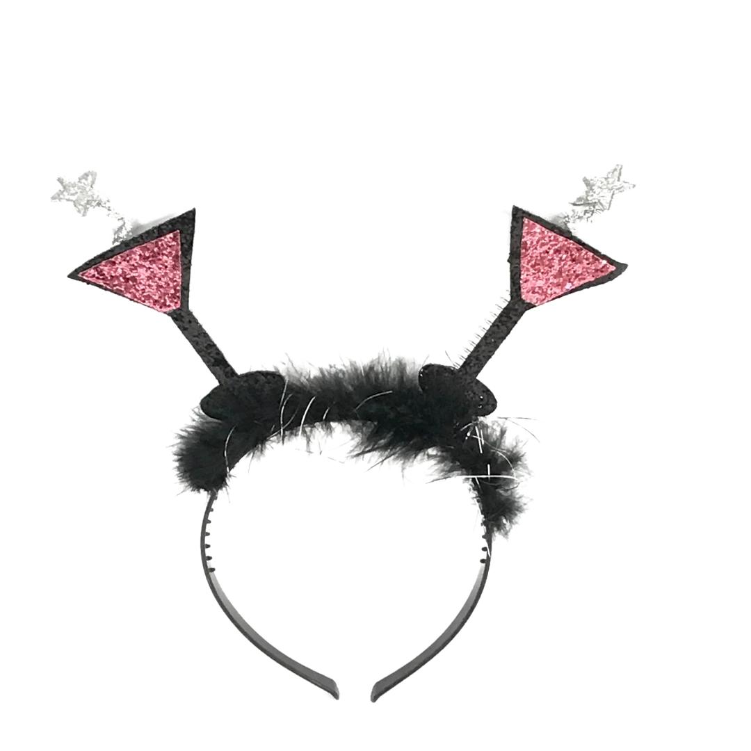 Sale Hot Pink Martini Head Bopper With Black Fur (Each) Headbands Sale Hot Pink Martini Head Bopper With Black Fur (Each) Headbands