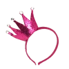 Sale Hot Pink Party Crown Headband (Each) 2 Sale Hot Pink Party Crown Headband (Each)