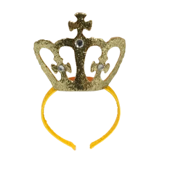Plush Appeal, LLC Gold Crown Headband (Each) Headbands