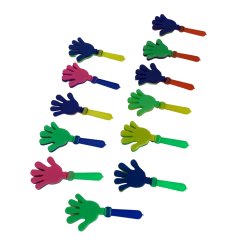 Mardi Gras Spot Toys Assorted Color Hand Clapper 7.5" (Dozen)