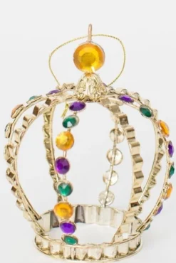 Plush Appeal, LLC 8" X 4.75" Gold Crown With Purple, Green And Gold Jewels (Each)