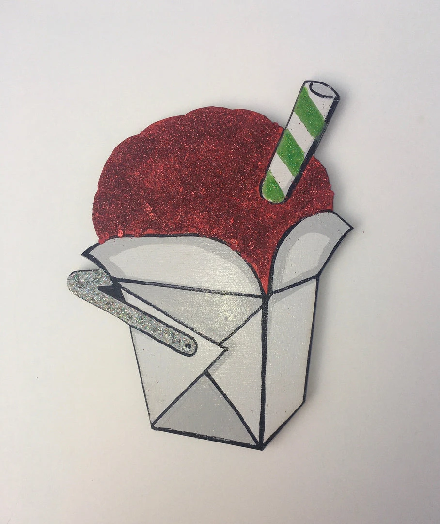 Plush Appeal, LLC Party Supplies Snowball - Red Wooden Ornament (Each) 3 Plush Appeal, LLC Party Supplies Snowball - Red Wooden Ornament (Each)