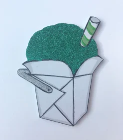 Plush Appeal, LLC Snowball - Green Wooden Ornament (Each)