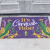 - No Manufacturer - Decorations It's Carnival Time Coir Doormat (Each)