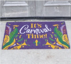 - No Manufacturer - Decorations It's Carnival Time Coir Doormat (Each)