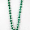 Sale 33" 6 X 9mm Oval Green Bead With Football Pendant (Each) 2 Sale 33" 6 X 9mm Oval Green Bead With Football Pendant (Each)