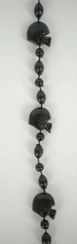 SBDOZEN 36" Black Football Helmet Bead Necklace (Dozen)