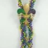 SBDOZEN Purple, Green And Gold Braided Fleur De Lis Bead With Tassel (Dozen) 1 SBDOZEN Purple, Green And Gold Braided Fleur De Lis Bead With Tassel (Dozen)