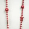SBDOZEN 36" Metallic Red Basketball Bead Necklace (Dozen) 2 SBDOZEN 36" Metallic Red Basketball Bead Necklace (Dozen)