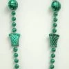 SBDOZEN 36" Metallic Green Basketball Bead Necklace (Dozen) Beads 1 SBDOZEN 36" Metallic Green Basketball Bead Necklace (Dozen) Beads
