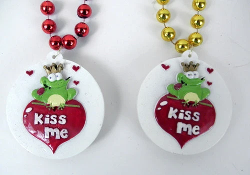 SBDOZEN Beads 42" 12mm MOT Bead With 3" LED Kiss Me Frog Medallion (Dozen) 3 SBDOZEN Beads 42" 12mm MOT Bead With 3" LED Kiss Me Frog Medallion (Dozen)