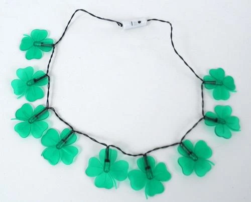 SBDOZEN Beads LED Clover Necklace With 9 Green Lights (Dozen) 3 SBDOZEN Beads LED Clover Necklace With 9 Green Lights (Dozen)