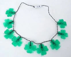 Sale Beads LED Clover Necklace With 9 Green Lights (Each)