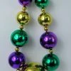 Mardi Gras Spot 48" 20/80/100/150mm Purple Green And Gold Balls Necklace (Each) 2 Mardi Gras Spot 48" 20/80/100/150mm Purple Green And Gold Balls Necklace (Each)