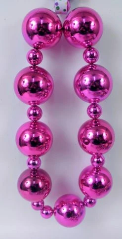SBDOZEN Beads 54" 40/100mm Hot Pink Big Balls Necklace (Dozen)