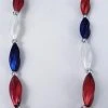 SB16575 Beads 38" Red/White/Blue Satin Swirl Bead (Each)